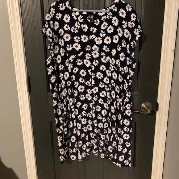 Gap Blue and White Floral Dress - Picture 2 of 6